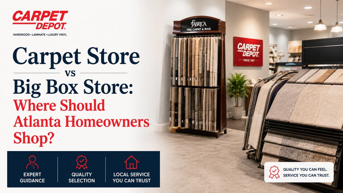 Carpet Store vs Big Box Store: Where Should Atlanta Homeowners Shop?