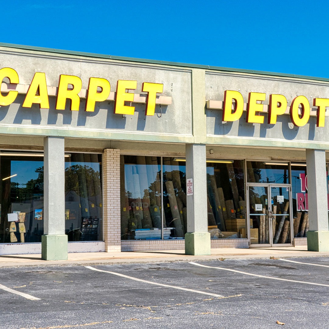 The Outside of Carpet Depot store in Mableton, GA